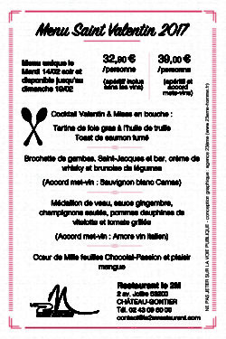 Menu pour 2017