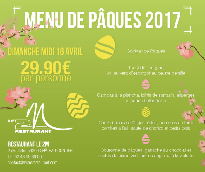 Menu pour 2017