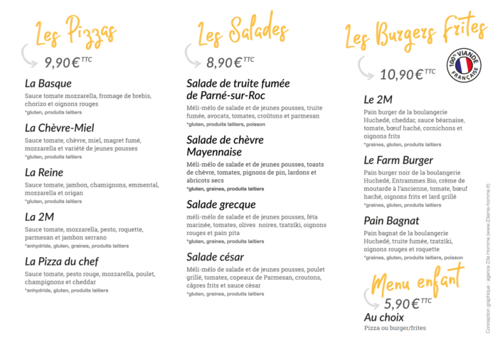 Nouvelle Carte A Emporter Le 2m