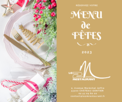 menu fêtes de fin d'année Le 2M Restaurant